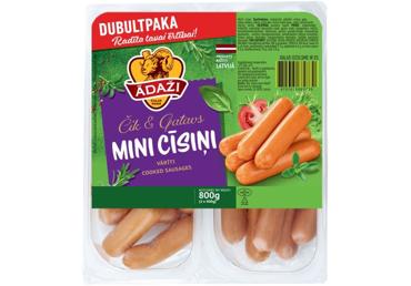 Mini cīsiņi Čik&Gatavs ĀDAŽI 2x400g