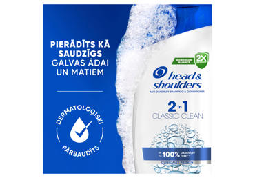 Šampūns Head&Shoulders Classic Clean 2in1 330ml - 2