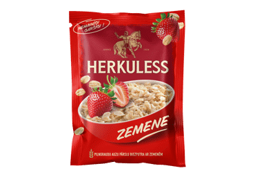 Auzu pārslu biezputra HERKULESS zemeņu 35g