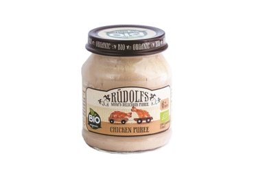 Biezenis RŪDOLFS BIO vistas gaļas 6+ 120g