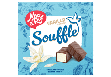 Konfekšu kārba vaniļas Souffle MIO&RIO 380g