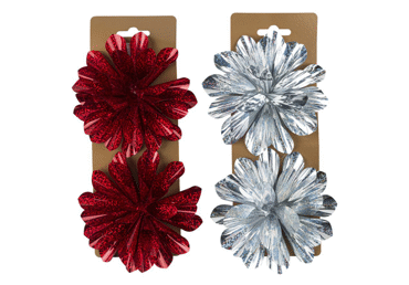 Dāvanu lentes 2gab.sarkanas/sudraba