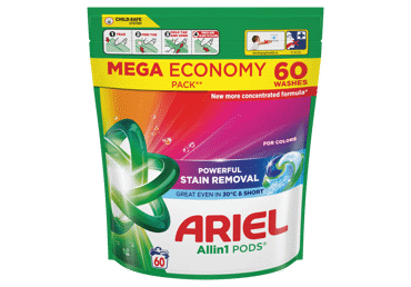 Veļas mazgāšanas kapsulas ARIEL Color 60gab.