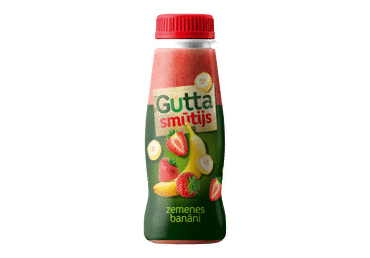 Smūtijs zemeņu-banānu GUTTA 250ml D