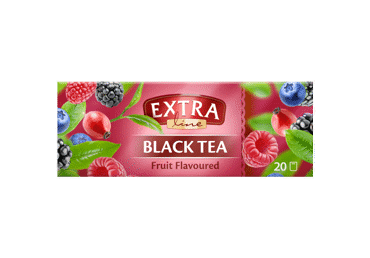 Melnā tēja EXTRA LINE ar augļu garšu 20x1,5g