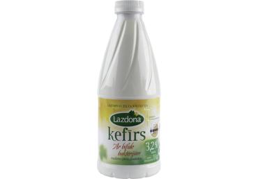 Kefīrs LAZDONA 3.2% 1kg pudelē