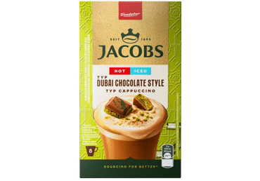 Šķīstošās kafijas dzēriens JACOBS Dubai Chocolate Style 8x12g