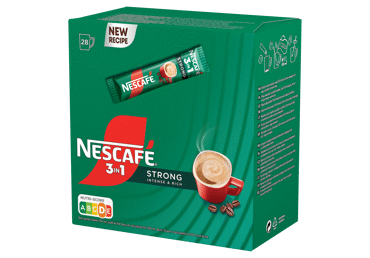 Šķīstošās kafijas dzēriens NESCAFE 3in1 Strong 28x14g - 2