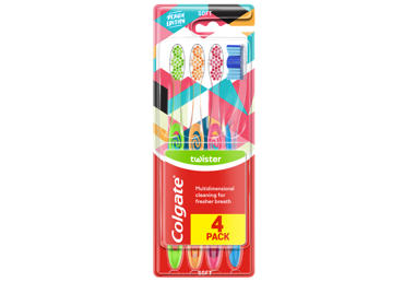 Zobu birstes COLGATE Twister Soft 4gab.