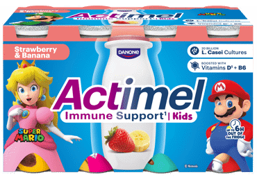 Jogurta dzēriens ACTIMEL zemeņu-banānu 8x100g