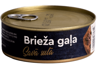 Konservi Brieža gaļa savā sulā RM 240g