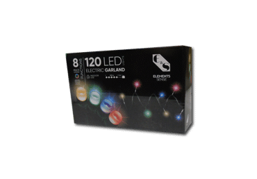 Elektriskā virtene iekštelp.120LED krāsaina ELEMENTS