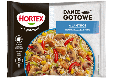 Saldēti dārzeņi Gyros HORTEX ar vistu 450g