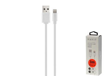 Kabelis HAVIT USB-A to Lightning 3m