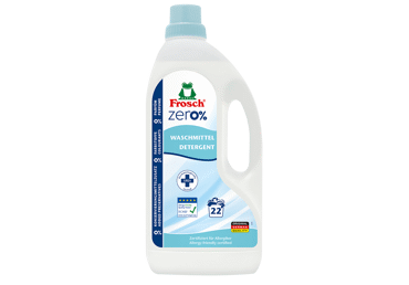 Veļas mazgāšanas līdzeklis FROSCH Zero Sensitive 22m.r.1,5L