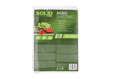 Agroplēve SOLID 1,5x10m 20g balta - 1