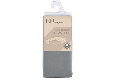 Palags ar gumiju 90x200+30cm tumši brūns