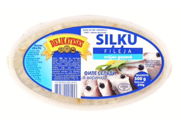 Siļķu fileja mājas gaumē DELIKATESES 500g - 2