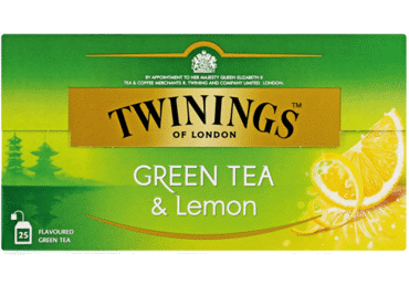 Zaļā tēja TWININGS ar citronu garšu 25x1,6g