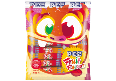 Pastilas ar augļu garšu PEZ 60g