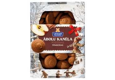 Piparkūkas Podziņas ar ābolu un kanēļa garšu LM 280g