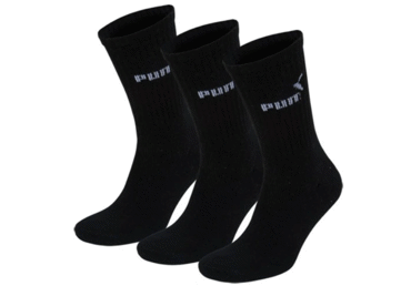 Sporta zeķes PUMA 43-46 3pāri melnas