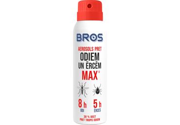 Aerosols BROS MAX pret odiem un ērcēm 90ml
