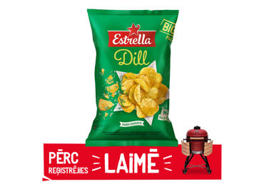 Čipsi ESTRELLA ar diļļu garšu 180g - 1