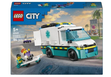 Konstruktors LEGO Ātrās palīdzības auto 60451