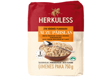 Ātri vārāmās auzu pārslas HERKULESS 750g