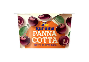 Deserts KĀRUMS Panna Cotta ķiršu 140g - 2