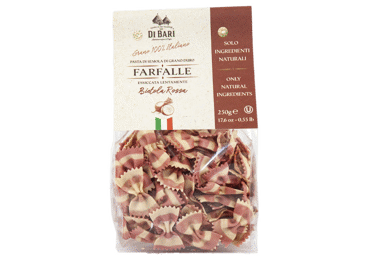 Makaroni DI BARI Farfalle Bietola Rossa 250g