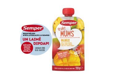 Biezenis SEMPER mango āb.ananass 6+110g - 1