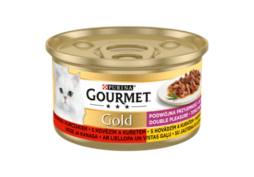 Kaķu konservi GOURM.GOLD Duo liellops-vista 85g - 1