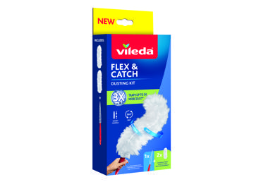 Putekļu slota ar maināmu lupatiņu VILEDA 2gab.komplekts 