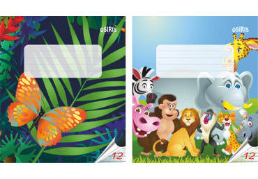 Šķērs-šaur-platlīniju burtnīca 12lapas