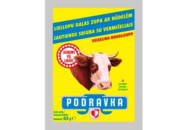 Liellopu gaļas zupa PODRAVKA ar nūdelēm 65g