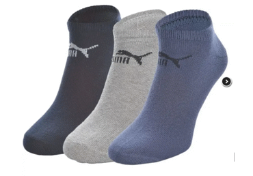 Sporta zeķes(Sneaker)PUMA 3pāri 39-42 tumši zilas - 2