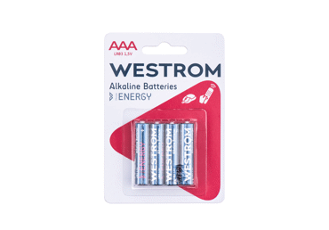 Baterijas WESTROM AAA/LR03, 4gab. 1.5V