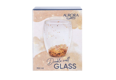Dubultā stikla glāze AURORA Stars 350ml - 1