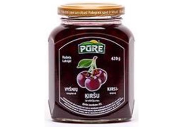 Ievārījums PŪRE ķiršu 420g stiklā