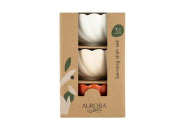 Bļodiņu komplekts AURORA Flower 10cm 3gab.