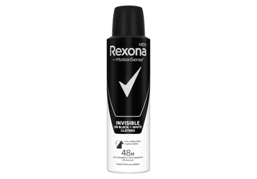 Dezodorants REXONA INVISIBLE B&W vīriešiem 150ml