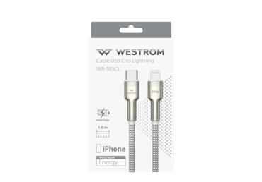 Kabelis USB-C uz Lightning WESTROM 1m
