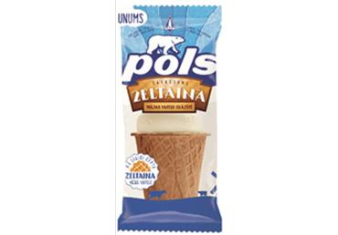 Saldējums POLS plombīra vafeļu glāzītē 70g