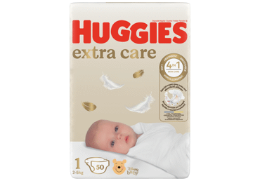 Autiņb.HUGGIES Extra Care S1 2-5kg 50gb.