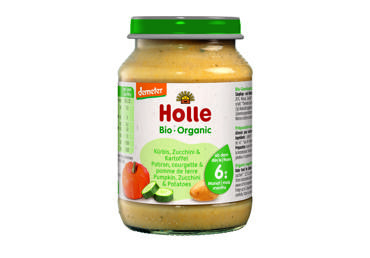 Biezenis HOLLE BIO cukīni-ķirbis- kartupelis 190g