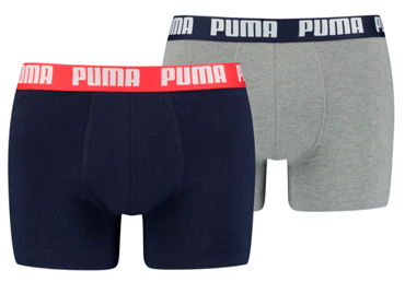 Vīriešu bokseršorti PUMA S 2gab. zili/pelēki