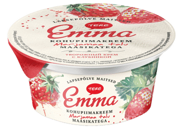 Biezpiena krēms Emma TERE zemeņu 150g