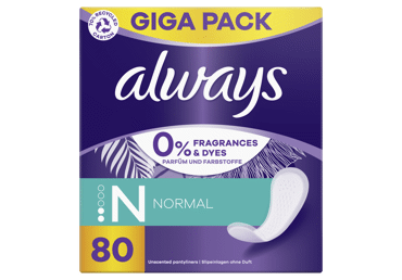 Ikdienas ieliktnīši ALWAYS Fresh Normal 0% 80gb.